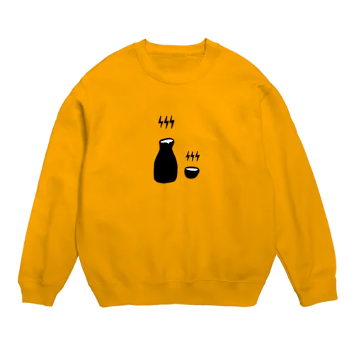 熱燗（黒） Crew Neck Sweatshirt