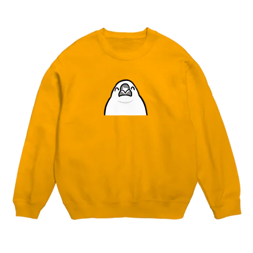 ニッコリ白文鳥 Crew Neck Sweatshirt