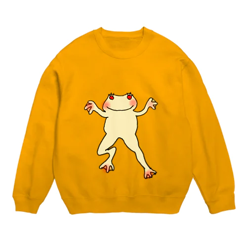 らぶ　へたくそがえる Crew Neck Sweatshirt