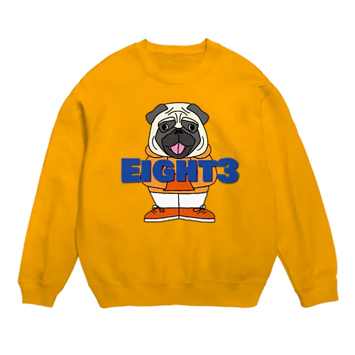 Eight3 dog(パグ） Crew Neck Sweatshirt