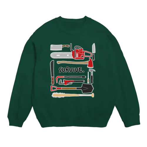 生き残りグッズ Crew Neck Sweatshirt