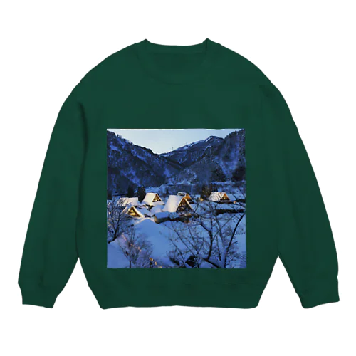 五箇山ライトアップ Crew Neck Sweatshirt