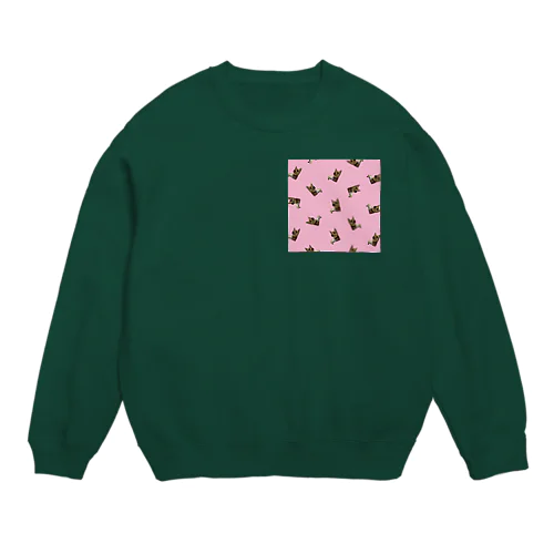 ピンクな僕【マシカク】 Crew Neck Sweatshirt