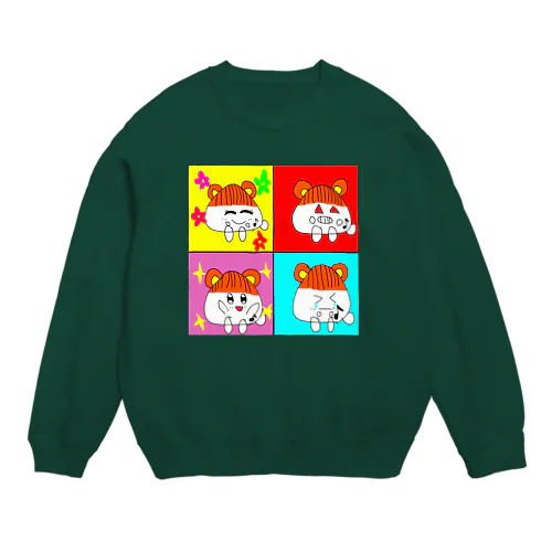 喜怒哀楽ウタハムちゃん (きちんとした方) Crew Neck Sweatshirt