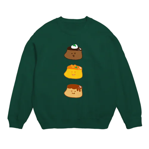 ココア×マンゴー×キャラメルプリンまる Crew Neck Sweatshirt