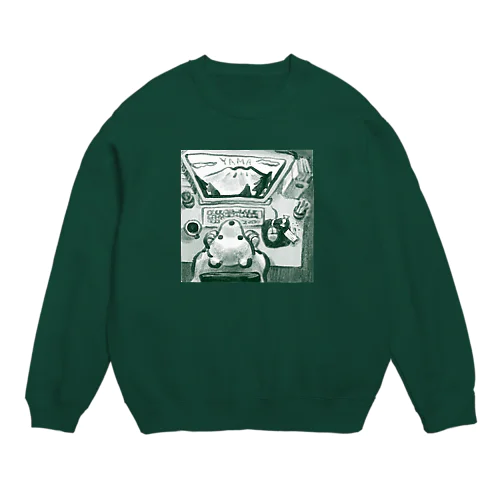 山にいきたいくま Crew Neck Sweatshirt