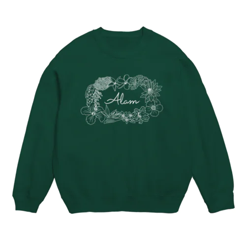 ALAM Bunga / LINE Crew Neck Sweatshirt