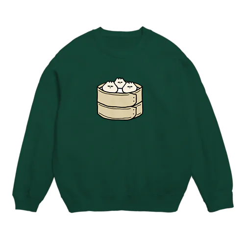 蒸籠で蒸された小籠包 Crew Neck Sweatshirt