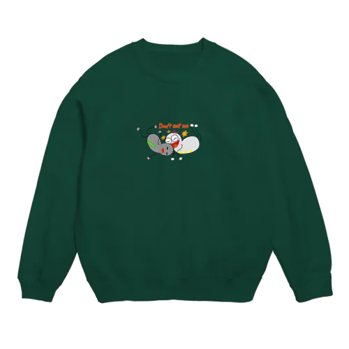 かわいいオバケ（しぃ&ヴィー）Don’t eat me Crew Neck Sweatshirt