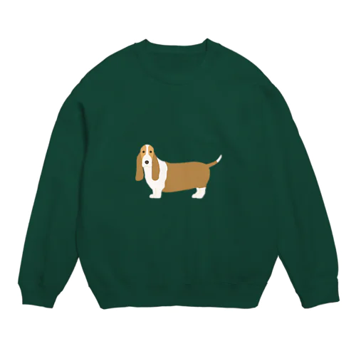 バセット・ハウンド Crew Neck Sweatshirt