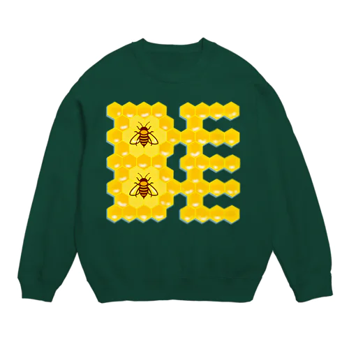 ハニカム構造(BEE） Crew Neck Sweatshirt