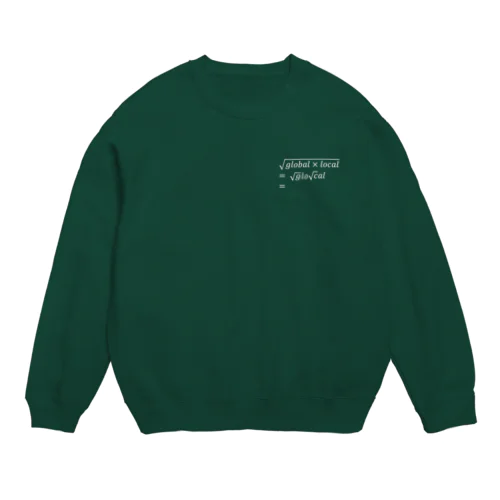 root glocal（濃色） Crew Neck Sweatshirt