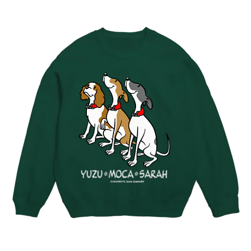 YUZU,MOCA,SARAHさん専用(白文字) Crew Neck Sweatshirt