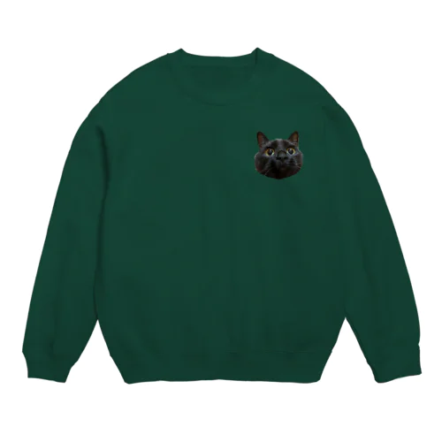 黒ねこのmaru. Crew Neck Sweatshirt