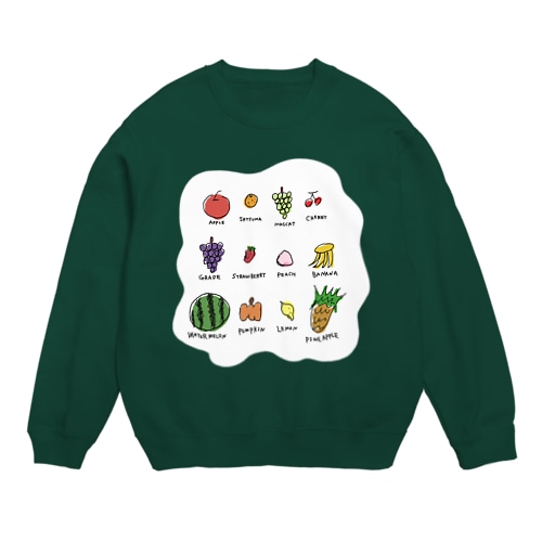 みほちゃんのフルーツ Crew Neck Sweatshirt