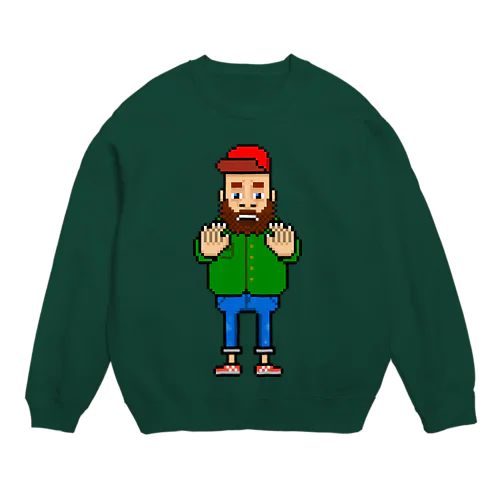 ちょっとまっておじさん Crew Neck Sweatshirt