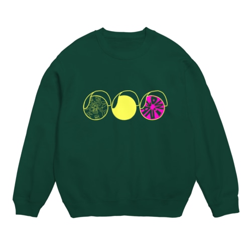 蛍光信号 Crew Neck Sweatshirt
