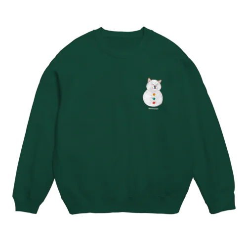 スノーワンスウェット（文字白） Crew Neck Sweatshirt