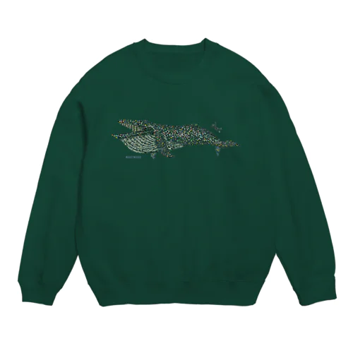 タイルのナガスクジラ Crew Neck Sweatshirt