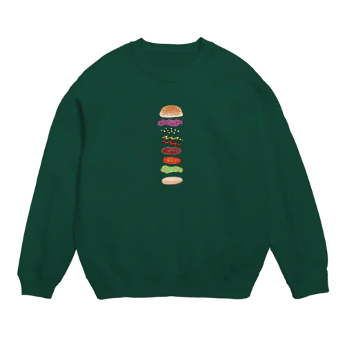 ハンバーガー Crew Neck Sweatshirt