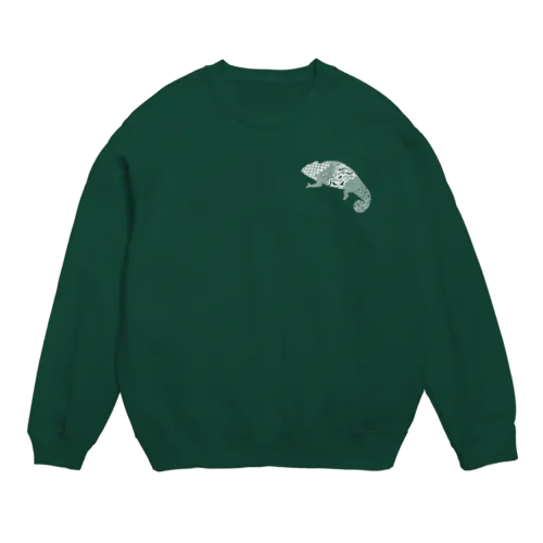 パンサーカメレオン白＋ Crew Neck Sweatshirt