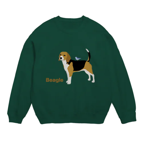 お利口ビーグル Crew Neck Sweatshirt