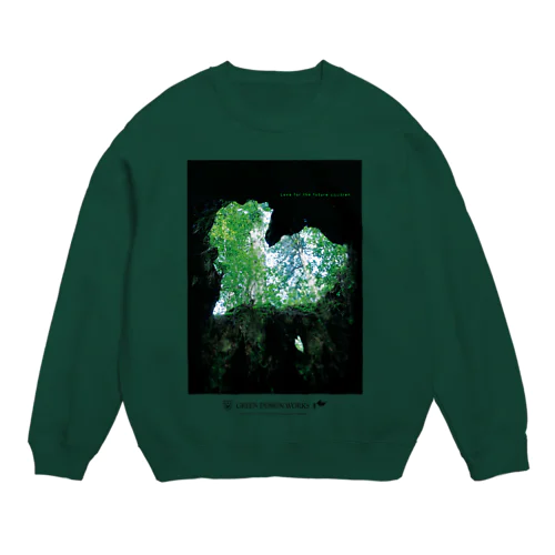 GDW屋久島ウィルソン株ハート　スウェット Crew Neck Sweatshirt