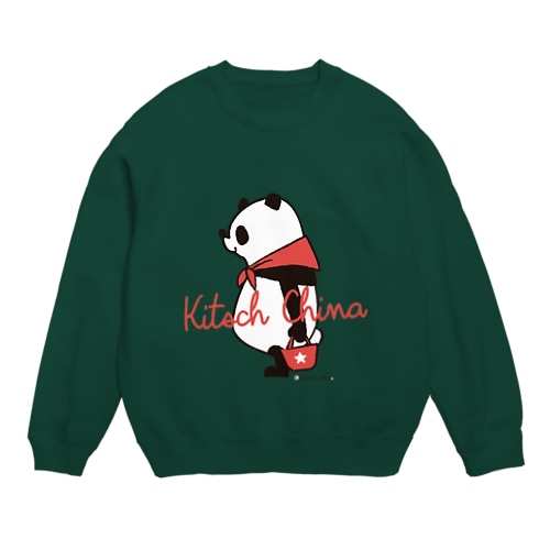 赤スカーフパンダ Crew Neck Sweatshirt