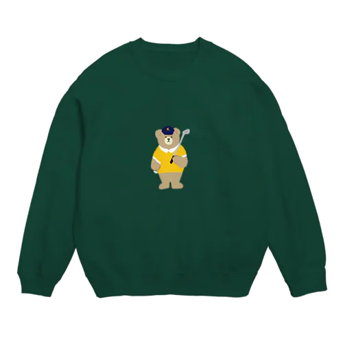 ゴルフベアー　くまさん　ゴルフ Crew Neck Sweatshirt