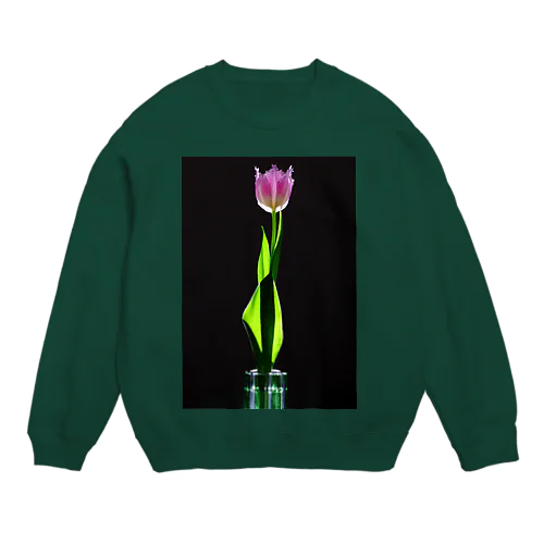 Tulip Design Sweatshirt Crew Neck Sweatshirt