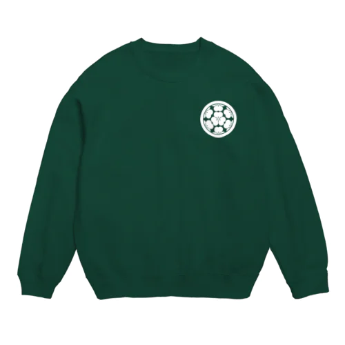 長宗我部元親/長宗我部盛親/七つ片喰/ホワイト Crew Neck Sweatshirt