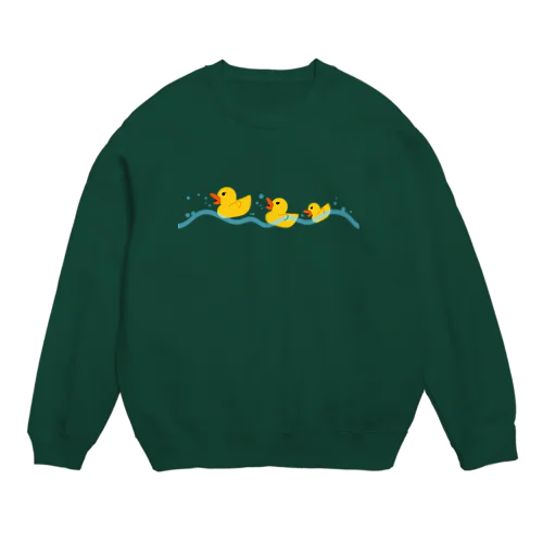 ぷかぷかあひる Crew Neck Sweatshirt