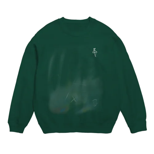 黒板の消し跡 Crew Neck Sweatshirt