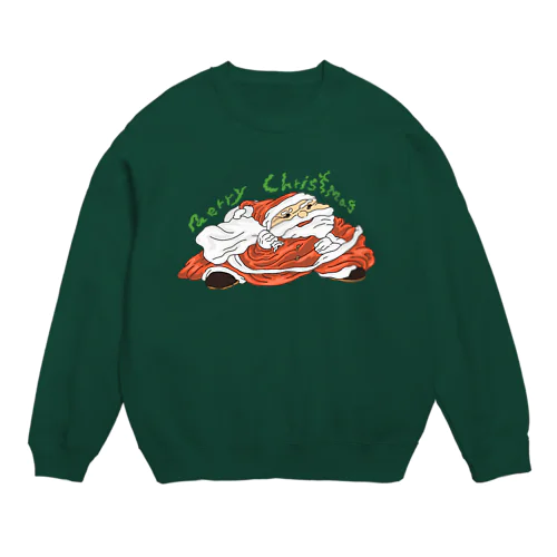 今日しぼんだ風船のサンタを見たよ Crew Neck Sweatshirt