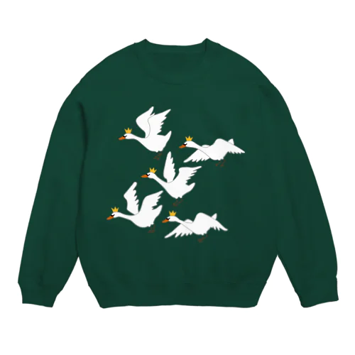 5羽の白鳥の王子 Crew Neck Sweatshirt