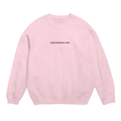 NECROMALINE LOGO series（BLACK） Crew Neck Sweatshirt