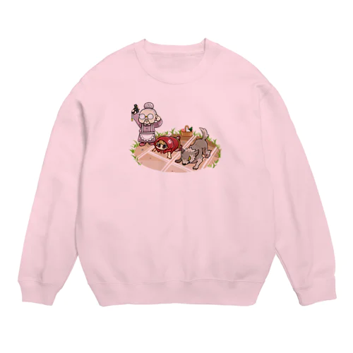  赤ずきん（クラウンチングスタート） Crew Neck Sweatshirt