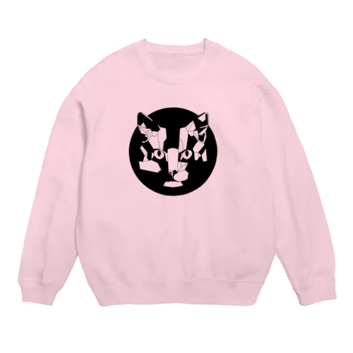 ジオメトリック猫 Crew Neck Sweatshirt