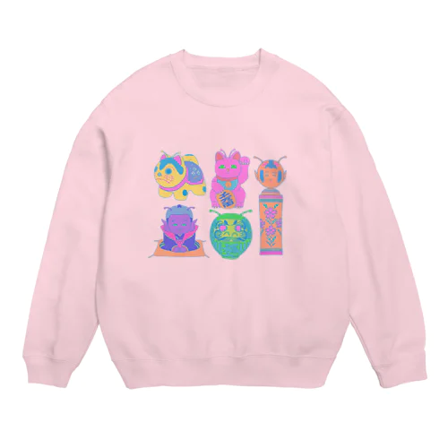 宇宙人化計画👽💫ENGIMONO⭐︎neoncolor Crew Neck Sweatshirt