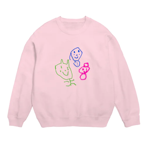 子供画伯【冬】 Crew Neck Sweatshirt