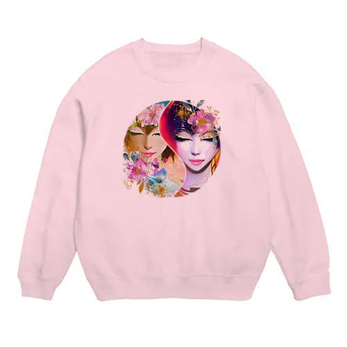 あーよかった女神様陰陽曼荼羅 Crew Neck Sweatshirt