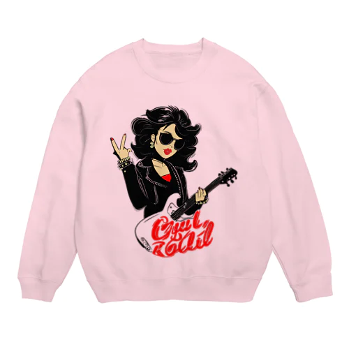 ろっくな女 Crew Neck Sweatshirt