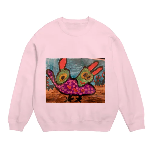 飛べない鳥アカル Crew Neck Sweatshirt