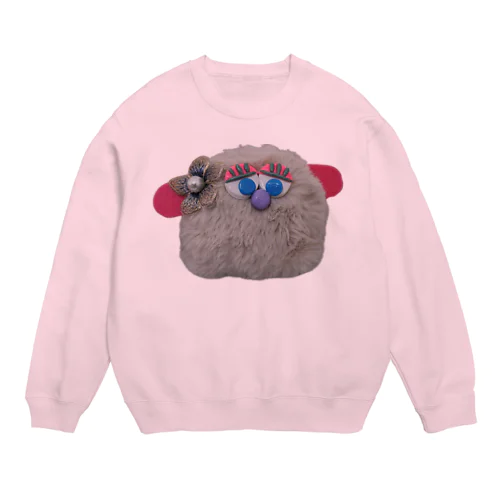 モフモフなギャルちゃん Crew Neck Sweatshirt