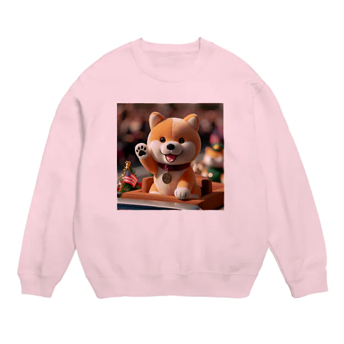 凱旋パレードメダリスト柴犬 Crew Neck Sweatshirt