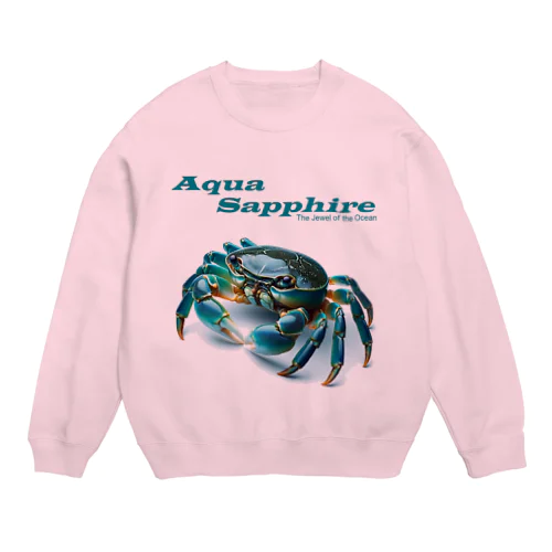 Aqua Sapphire Crew Neck Sweatshirt