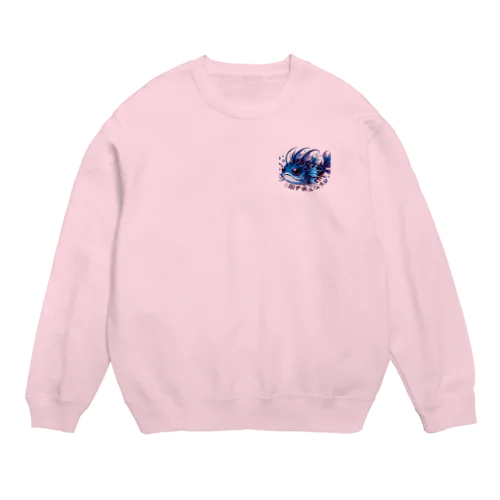 深海魚のキャラクターグッズ Crew Neck Sweatshirt