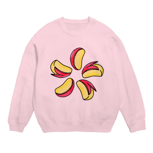 りんごうさぎ Crew Neck Sweatshirt