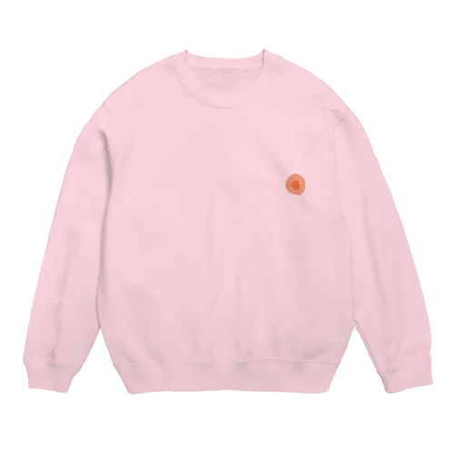 左乳首だけ見えるスウェット Crew Neck Sweatshirt