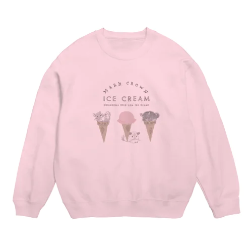 チンチラとIceCream Crew Neck Sweatshirt